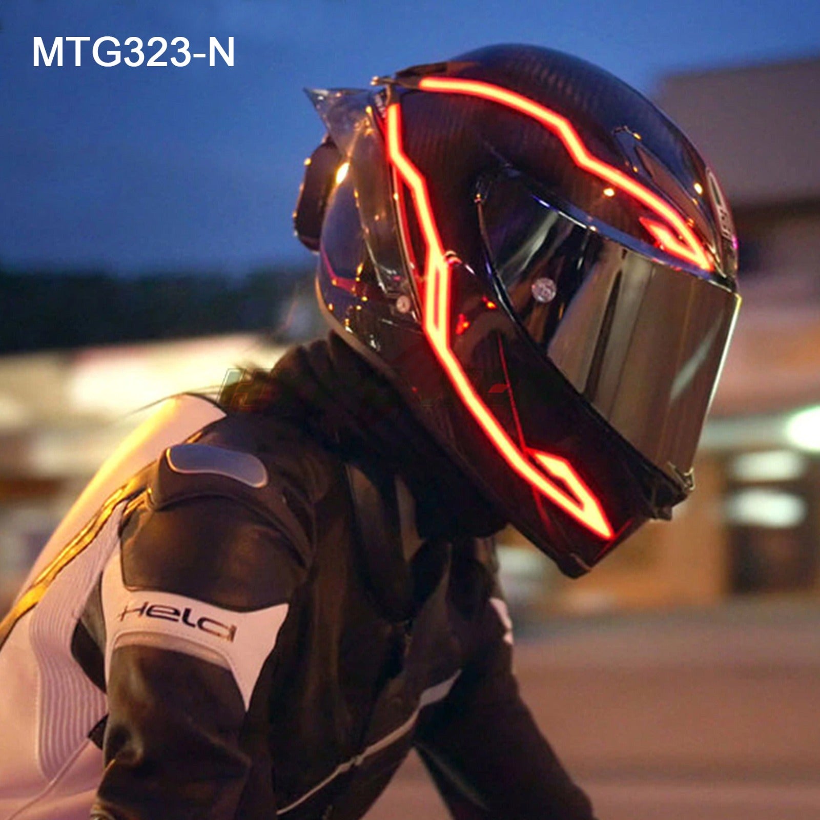 Luces led casco moto sale